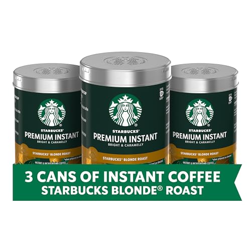 Starbucks Premium Instantkaffee – Starbucks Blonde Roast – 100% Arabica – 3 Dosen (bis zu 120 Portionen insgesamt) von Starbucks