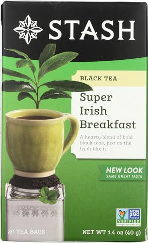 Stash Tea Company, Premium, Schwarzer Tee, Super Irish Breakfast, 20 Teebeutel, 1,4 Unzen (40 g) von Stash Tea
