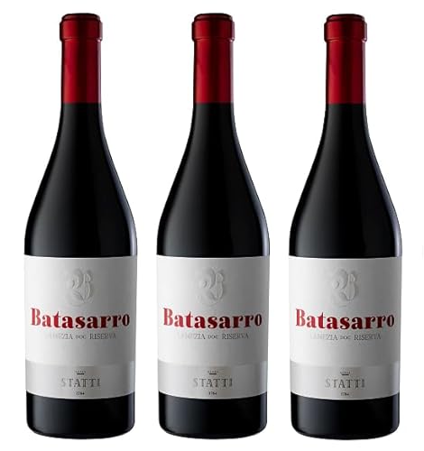 3x 0,75l - 2020er - Statti - Batasarro - Rosso Riserva - Lamezia D.O.P. - Kalabrien - Italien - Rotwein trocken von Statti