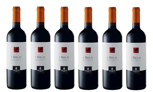 6x 0,75l - 2022er - Statti - I Gelsi - Rosso - Calabria I.G.P. - Kalabrien - Italien - Rotwein trocken von Statti