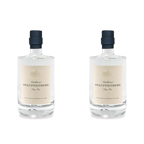 Stauffenberg Dry Gin | 50cl | 47% Vol. | Brennerei Schenk von Stauffenberg | auf einer von Hand befeuerten Brennereianlage destilliert (Packung mit 2) von Stauffenberg