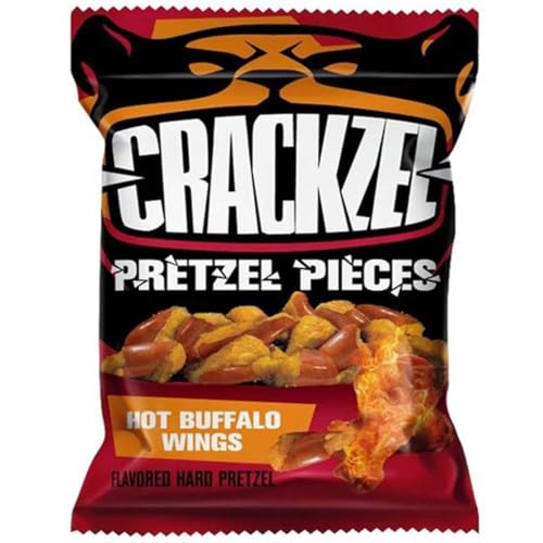 Crackzel Hot Buffalo Wings Pretzel Chips 85g | Brezelchips mit BBQ Geschmack inkl. Steam-Time ThankYou von Steam-Time