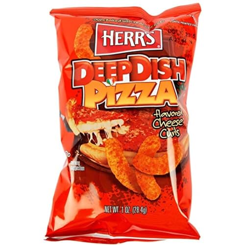 Herr´s Deep Dish Pizza Cheese Curls Flips Chips 199g inkl. Steam-Time ThankYou von Steam-Time