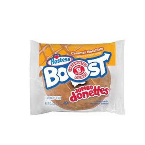 Hostess Jumbo Donettes Caramel Macchiato Boost Caffeinated Donut 71g inkl. Steam-Time ThankYou von Steam-Time