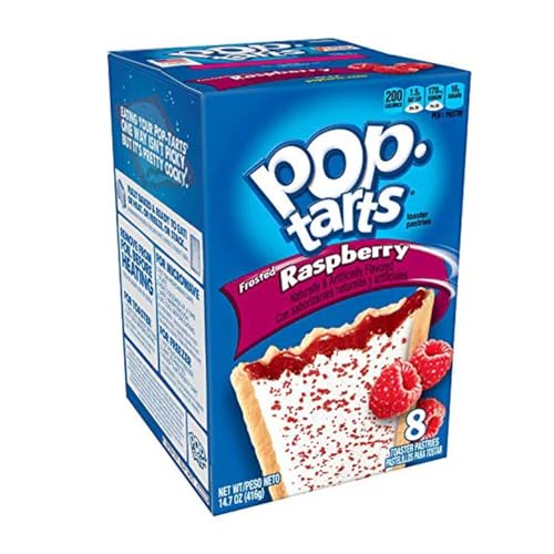 Kellogg's Pop-Tarts Frosted Raspberry 8 Stück 384g inkl. Steam-Time ThankYou von Steam-Time