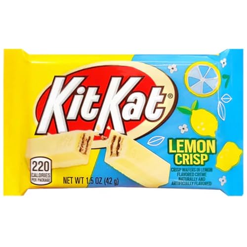 KitKat Lemon Crisp 42g | Schokokeks Riegel mit weißer Schokolade und Zitrone inkl. Steam-Time ThankYou von Steam-Time