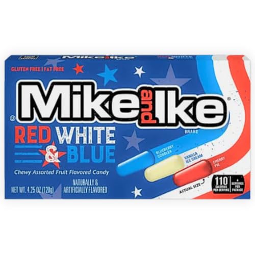 Mike and Ike Red White & Blue 120g inkl. Steam-Time ThankYou von Steam-Time