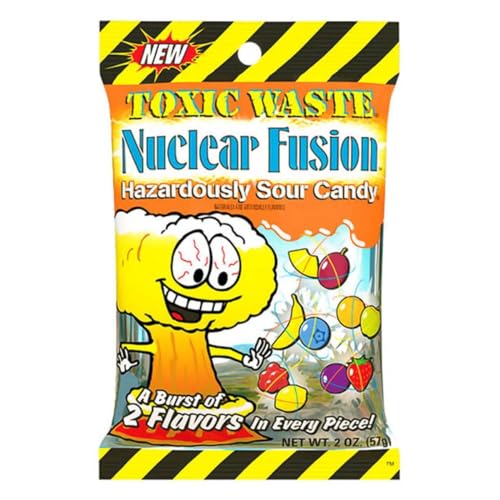 Toxic Waste Nuclear Fusion Sour Candy 57g | Saure Fruchtgummifiguren mit Tropischen Geschmacksrichtungen inkl. Steam-Time ThankYou von Steam-Time