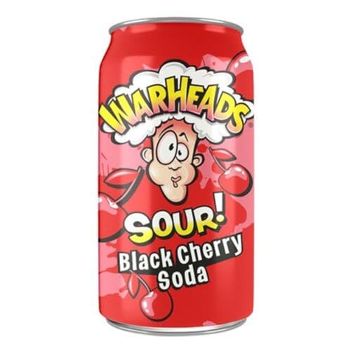 Warheads Black Cherry Sour Soda 355ml inkl. Einweg Pfand inkl. Steam-Time ThankYou von Steam-Time