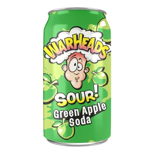 Warheads Green Apple Sour Soda 355ml inkl. Einweg Pfand inkl. Steam-Time ThankYou von Steam-Time