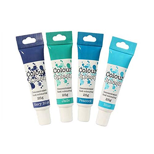 Blues - Food Gel Colouring Set - 4 Pack von Stef's