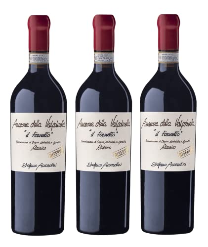 3x 0,75l - 2015er - Stefano Accordini - Il Fornetto - Amarone della Valpolicella Classico Riserva D.O.C. - Veneto - Italien - Rotwein trocken von Stefano Accordini