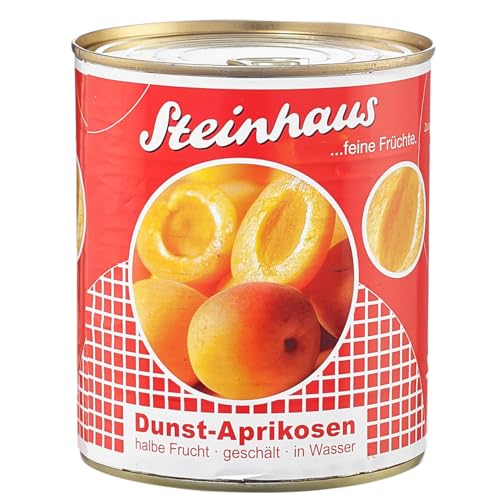 Steinhaus Dunst Aprikosen geschält halbe feine milde Frucht 850ml von Steinhaus