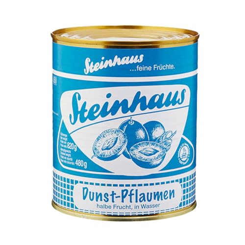 Steinhaus Dunst Pflaumen feine Früchte Pflaumen im Wasser 850ml von Steinhaus