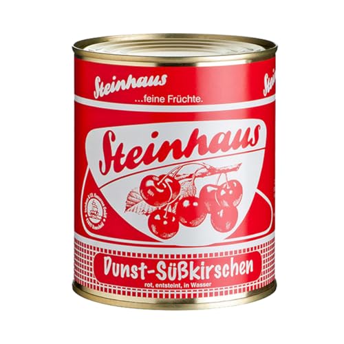 Steinhaus Dunst Süßkirschen fruchtige einsteinte Kirschen 850ml von Steinhaus