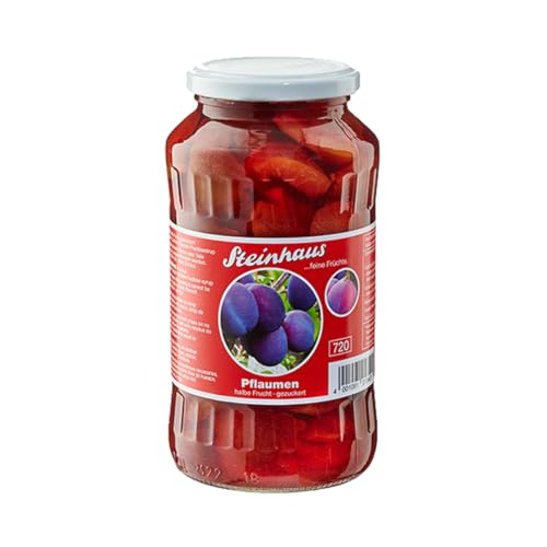 Steinhaus Pflaumen halbe Frucht gezuckert feine Frucht 720ml von Steinhaus