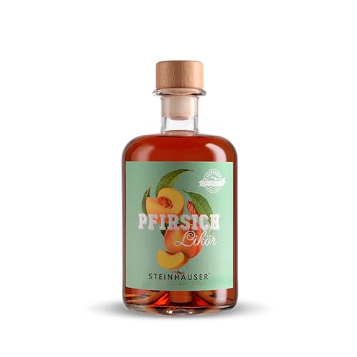 Steinhauser Pfirsich Likör 500ml 22,0% vol. | Sommerklassiker | fein & lieblich im Geschmack von Steinhauser