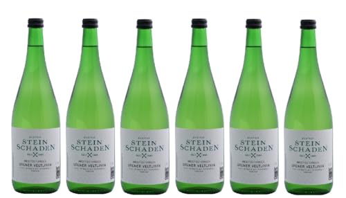 6x 1,0l - 2022er - Steinschaden - Grüner Veltliner - LITER - Niederösterreich - Österreich - Weißwein trocken von Steinschaden