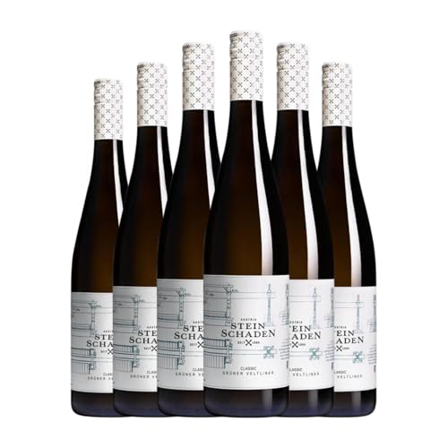 Steinschaden Classic Grüner Veltliner Trocken Mittelburgenland 75 cl Weißwein (Karton mit 6 Flaschen von 75 cl) von Steinschaden