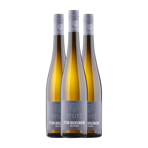 Steitz Stein Bockenheim Sylvaner Trocken Rheinhessen 75 cl Weißwein (Karton mit 3 Flaschen von 75 cl) von Steitz