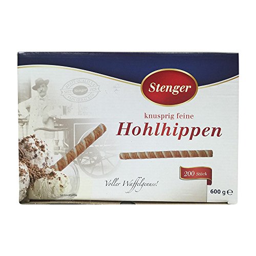 Stenger Knusprig feine Hohlhippen (200 Stück Box) von Stenger