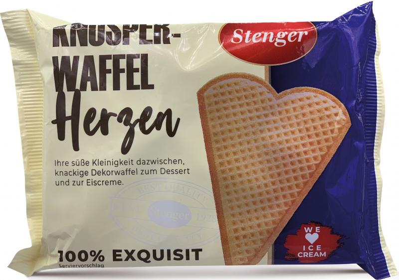 Stenger Knusper-Waffel Herzen Eiswaffeln von Stenger