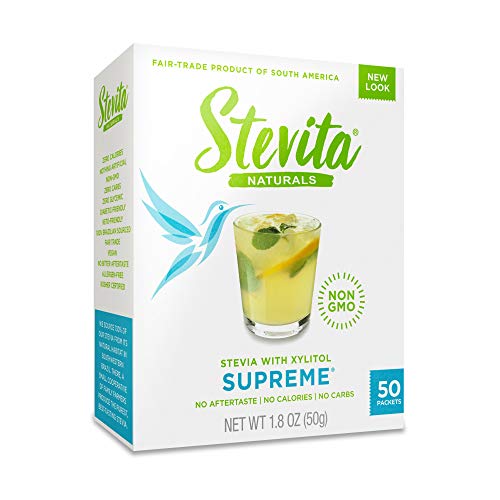 Stevia Supreme 2 Packungen mit je 50 Einzelportionen (jede Portion 1 Gramm) Steviapflanze. Grundpreis: EUR 7,90 je 100 Gramm von Stevia