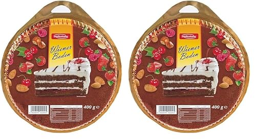 Stieffenhofer Wiener Boden dunkel, Tortenboden, dreiteilig, 400g (Packung mit 2) von Stieffenhofer