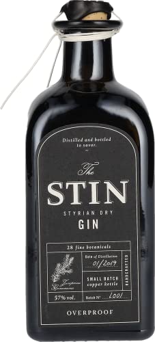 Stin Styrian Dry Gin OVERPROOF Gin (1 x 0.5 l ) von Zeelec