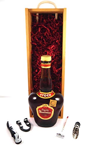 Stock Liquore Mandarino 1950's in einer Geschenkbox, da zu 4 Weinaccessoires, 1 x 700ml von Stock Liquore Mandarino