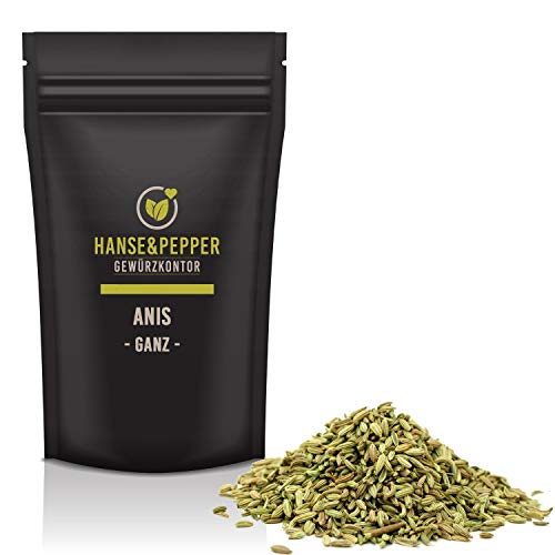 250g Anis ganz Saat Samen sehr Aromatisch Naturgewürz Gourmet 1A Qualität- Greenline Serie von Hanse&Pepper Gewürzkontor