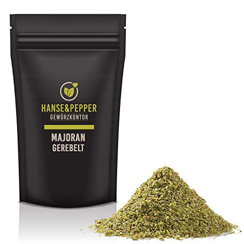 250g Majoran gerebelt schonend getrocknet natürlich vom Hanse&Pepper Gewürzkontor - Gourmet Serie von Hanse&Pepper Gewürzkontor