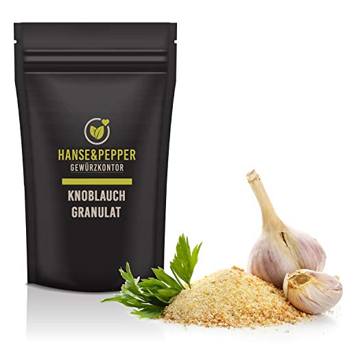 500g Knoblauch Granulat Vegan G2 Knoblauchgranulat Top Qualität - Gourmet Serie von Hanse&Pepper Gewürzkontor