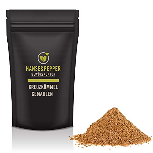 500g Kreuzkümmel gemahlen Cumin Cuminpulver Gourmet 1A Qualität- Greenline Serie von Hanse&Pepper Gewürzkontor