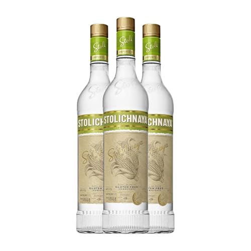 Wodka Stolichnaya Gluten Free 70 cl (Karton mit 3 Flaschen von 70 cl) von Stolichnaya Vodka