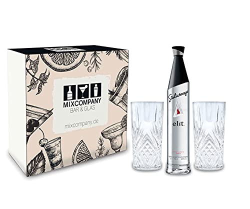 Stolichnaya Set/Geschenkset - Stolichnaya elit Vodka 0,7l 700ml (40% Vol) + 2x Longdrink Gläser von Stolichnaya