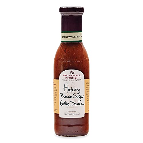 Stonewall Kitchen Hickory Brown Sugar Grille Sauce, 330 ml – Rauchig-süße BBQ-Sauce mit Hickory und braunem Zucker, perfekt für Hähnchen und Ribs von Stonewall Kitchen