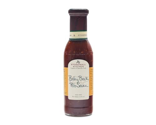 Stonewall Kitchen Baby Back Rib Sauce, 330 ml – Würzig-süße BBQ-Sauce mit rauchiger Note, ideal für Ribs und Rindfleisch, zum Glasieren oder Dippen von Stonewall Kitchen