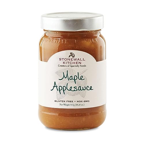 Stonewall Kitchen Maple Applesauce – Hochwertiges Apfelmus mit Ahornsirup (481 g) – Köstlicher Herbstgenuss aus Neuengland von Stonewall Kitchen