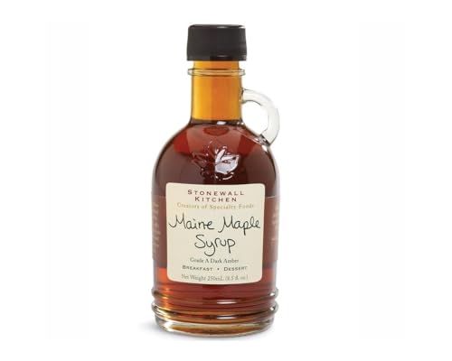 Stonewall Kitchen Maple Syrup, 250 ml – Reiner Ahornsirup aus Maine, zuckerfreier Sirup von Stonewall Kitchen