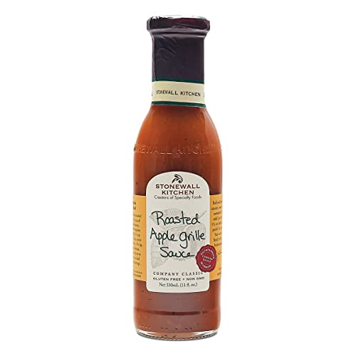 Stonewall Kitchen Roasted Apple Grille Sauce, 330 ml – Würzig-fruchtige BBQ-Sauce mit gerösteten Äpfeln, ideal zum Glasieren oder Dippen von Stonewall Kitchen