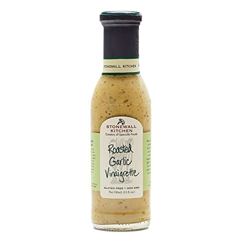 Stonewall Kitchen Roasted Garlic Vinaigrette Dressing, 330 ml – Feine Vinaigrette mit geröstetem Knoblauch, Perfekt für Salate und Marinaden von Stonewall Kitchen