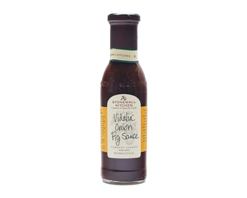 Stonewall Kitchen Vidalia Onion Fig Sauce, 330 ml – Fruchtig-würzige BBQ-Sauce mit Vidalia-Zwiebeln und Feigen, perfekt zu Ente und Schweinebraten von Stonewall Kitchen