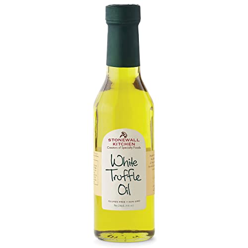 Stonewall Kitchen White Truffle Oil, 236 ml – Weißes Trüffelöl mit Olivenöl und Sonnenblumenöl, Perfekt für Pasta, Risotto und Dressings von Stonewall Kitchen