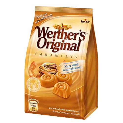 Storck Werther's Original Caramelts – Feine, zarte Karamell Bonbons mit lang anhaltendemgenuss, der auf der Zunge zergeht, 153 g von Storck