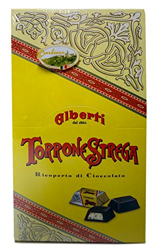 Alberti strega Torroni Strega Mini Nougat dunkle Schokolade Haselnüsse (96 pz) von Strega