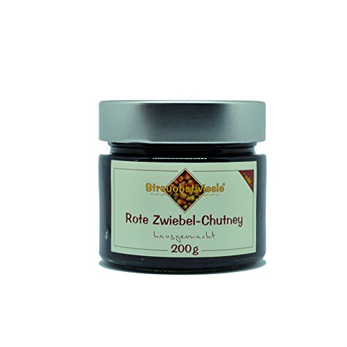 Streuobstwiesle Rote Zwiebel Chutney - 200 g - Herzhafte, aromatische Sauce zum Grillen, zum Fondue, zum Raclette, zum Kase, zum Reis... von Streuobstwiesle