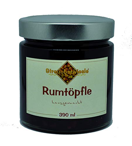 Streuobstwiesle Rumtopf - 390 ml Erlesene Früchte in echtem Rum (54%) von Streuobstwiesle