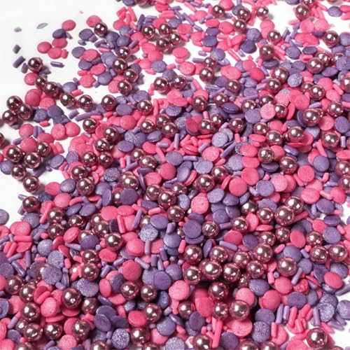 Streuselheld Glitzer Blitzer Pink 120g Streusel zum Dekorieren und Verzieren von Gebäck aller Art wie Torten Kuchen Keksen Zuckerstreusel von Streuselheld