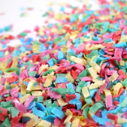 Streuselheld Schnippel Rainbow Esspapier-Flocken 20g Streusel zum Dekorieren und Verzieren von Gebäck aller Art wie Torten Kuchen Keksen Zuckerstreusel von Streuselheld